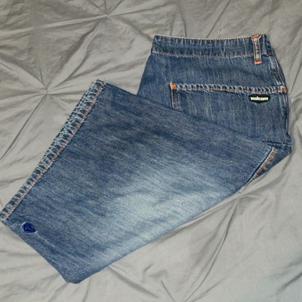 VOLCOM Stone Work Wear Denim Shorts